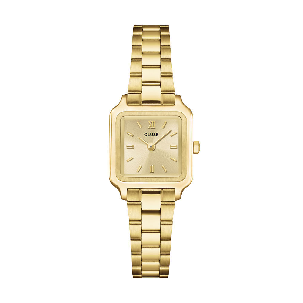 Coffret De Montre Cluse Gracieuse Mini Champagne - Montres carr&eacute;es Femme | Marc Orian