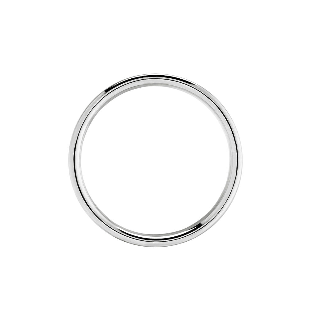 Alliance Junius Ruban Confort Or Blanc - Alliances classiques Famille | Marc Orian