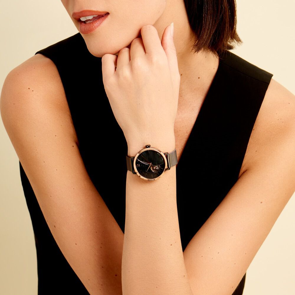 Montre Pierre Lannier Celeste Noir - Montres automatiques Femme | Marc Orian