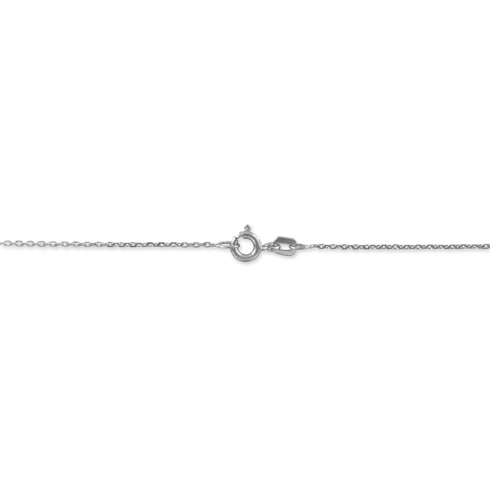 Cha&icirc;ne Igoa Maille For&ccedil;at Diamantee Or Blanc - Chaines Femme | Marc Orian