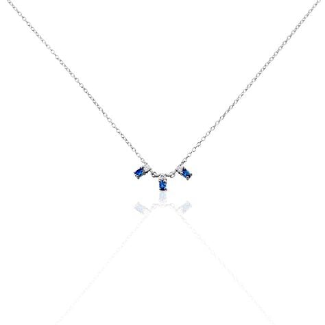 Collier Argent Blanc Augusts Oxydes De Zirconium - Colliers avec pierres Femme | Marc Orian