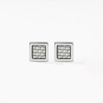 Boucles D'oreilles Puces Phebus Him Acier Argent&eacute; - Puces Homme | Marc Orian