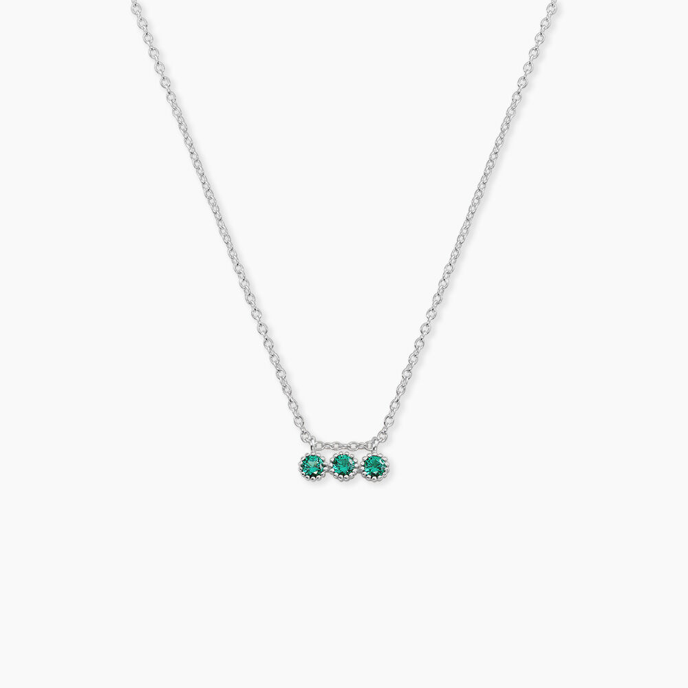 Collier Kasey Argent Blanc Oxyde De Zirconium - Colliers avec pierres Femme | Marc Orian