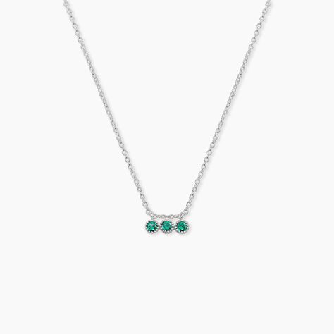 Collier Kasey Argent Blanc Oxyde De Zirconium - Colliers avec pierres Femme | Marc Orian