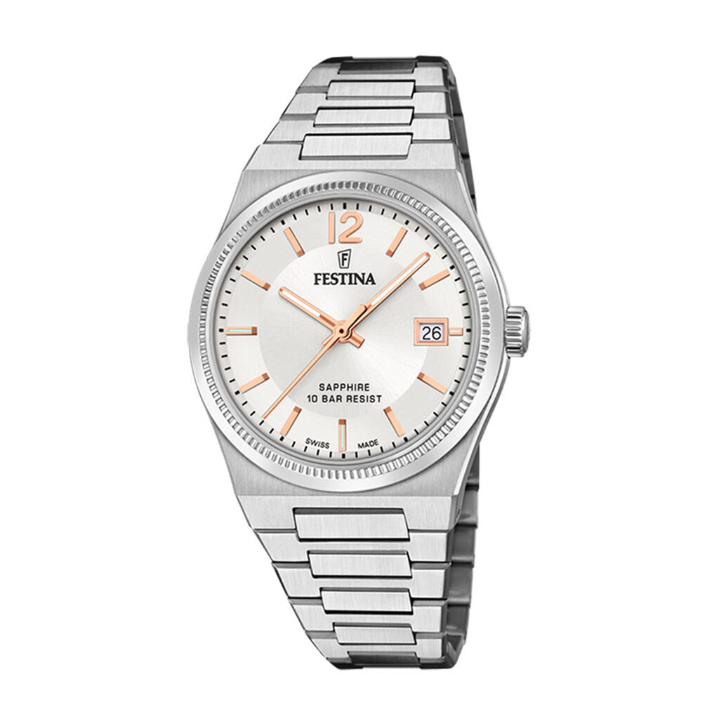 Montre Festina Swiss Made 35 Argenté - Montres classiques Femme | Marc Orian
