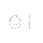 Cr&eacute;oles Argent Blanc Marjorie - Cr&eacute;oles Femme | Marc Orian