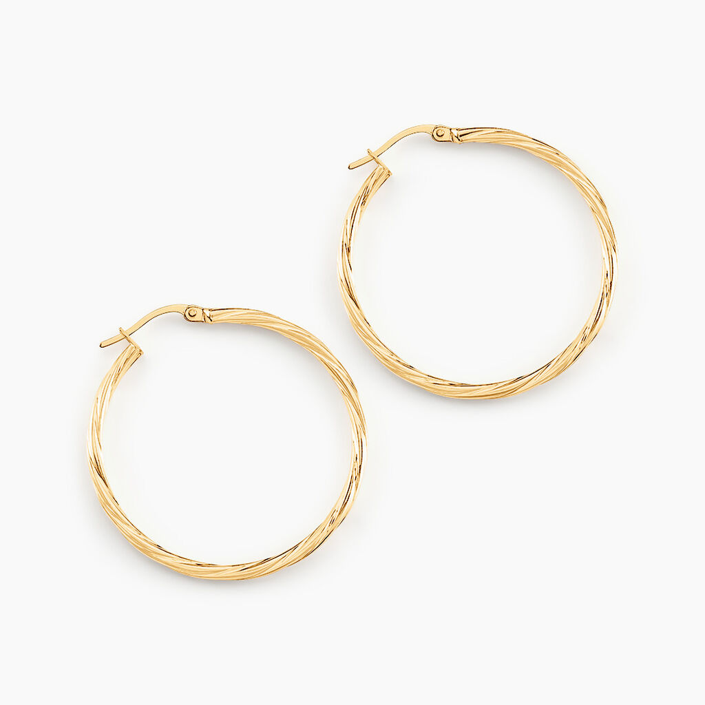 Créoles Youri Or Jaune - Créoles Femme | Marc Orian