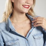 Collier Maelya Argent Rose Oxyde De Zirconium - Colliers avec pierres Femme | Marc Orian