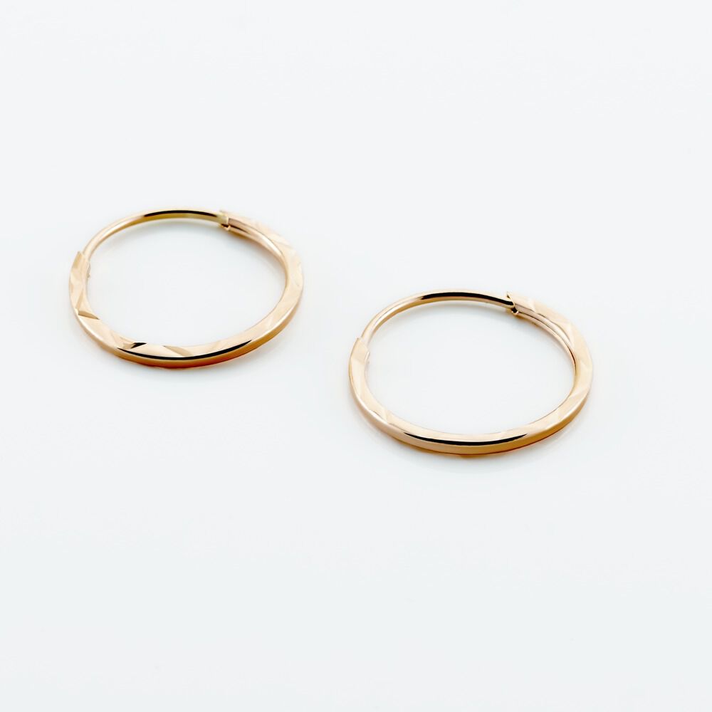 Cr&eacute;oles Valerina Or Rose - Cr&eacute;oles Femme | Marc Orian