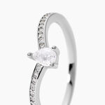 Bague Hyman Argent Blanc Oxyde De Zirconium - Bijoux fantaisie Femme | Marc Orian