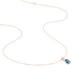 Collier Dalia Or Rose Topaze Et Oxyde De Zirconium - Colliers avec pierres Femme | Marc Orian
