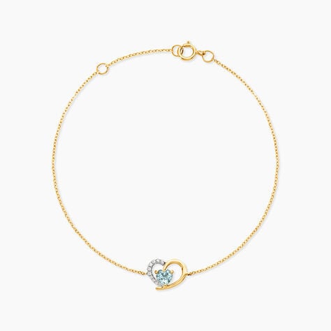 Bracelet Eliana Or Jaune Topaze Oxyde De Zirconium - Bracelets cha&icirc;nes Femme | Marc Orian