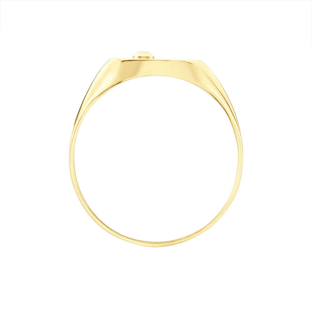 Chevalière Glynn Or Jaune Onyx Diamant - Chevalières Homme | Marc Orian