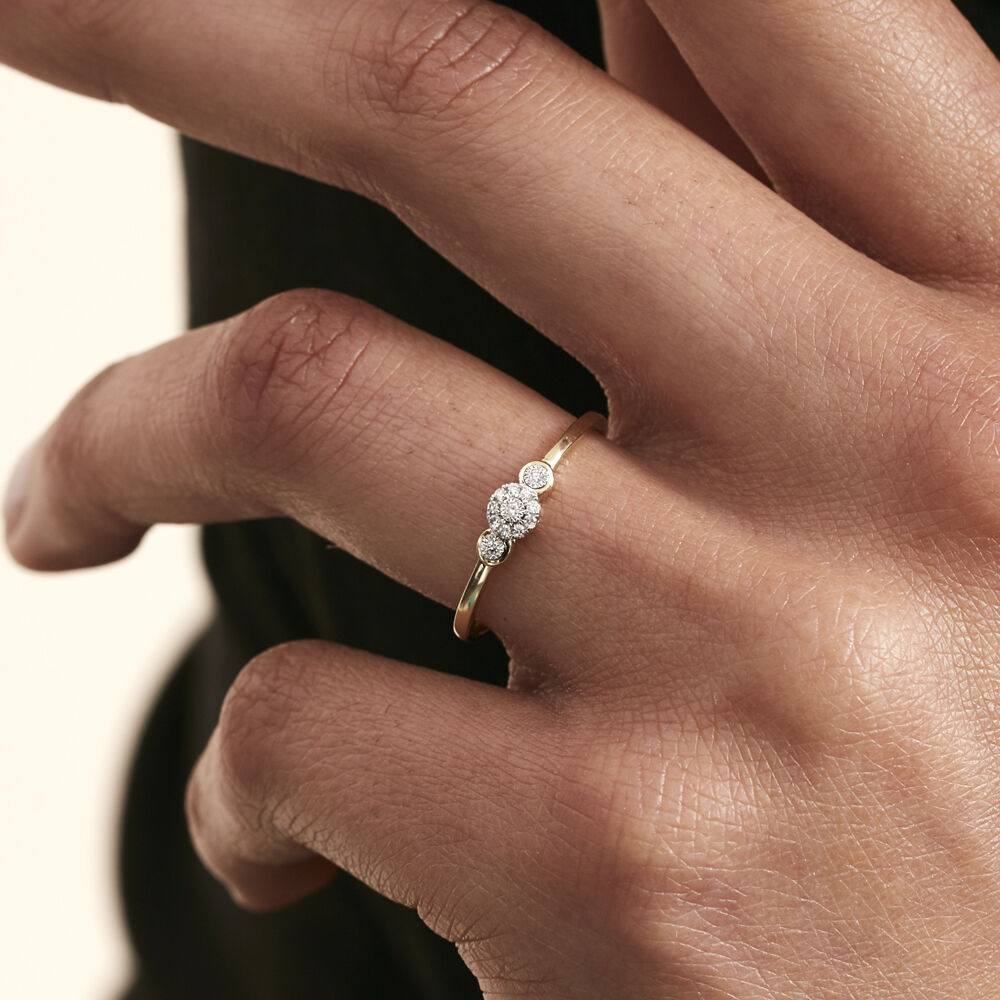 Bague Cesarita Or Jaune Diamant - Bagues fiançailles Femme | Marc Orian