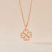 Collier Delmira Argent Rose