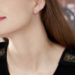 Boucles D'oreilles Puces Kaina Or Blanc Diamant - Puces Femme | Marc Orian