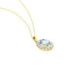 Collier Allande Or Jaune Topaze Et Oxyde De Zirconium - Colliers avec pierres Femme | Marc Orian