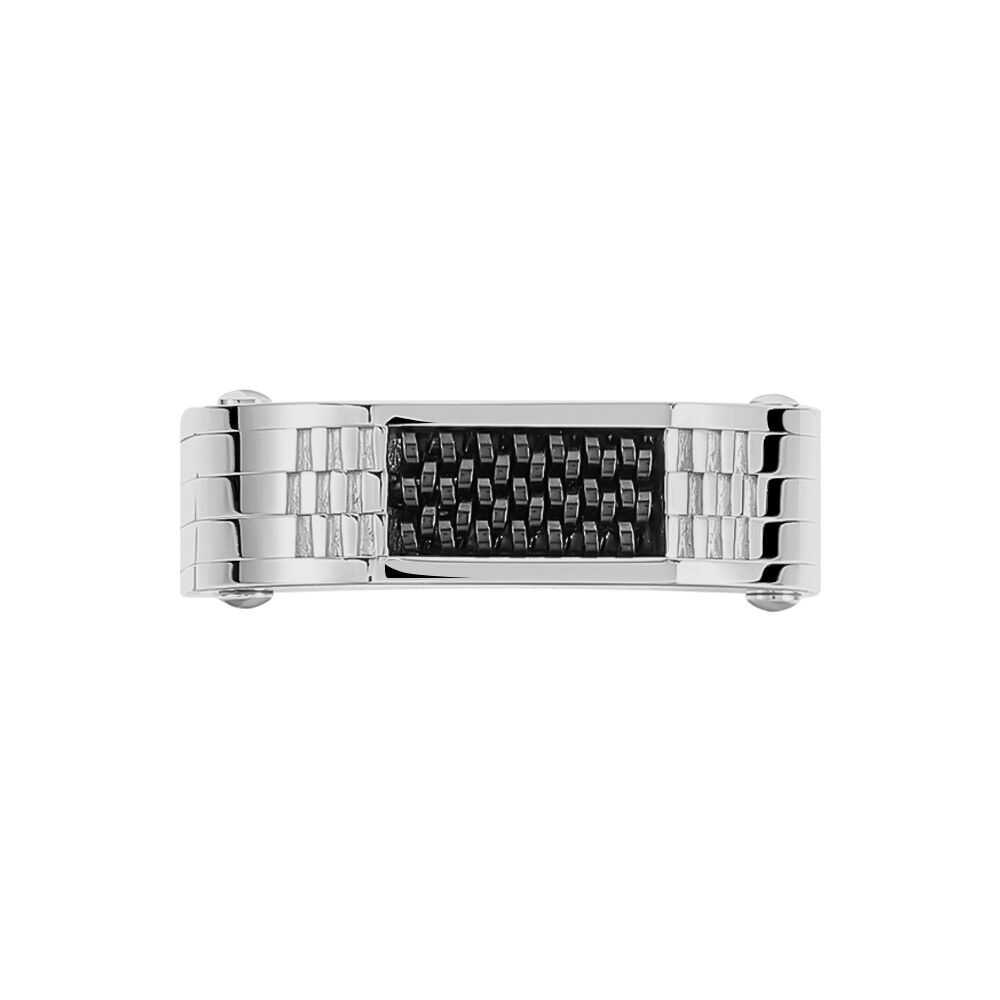 Bague Annastasia Acier Blanc - Bijoux fantaisie Homme | Marc Orian
