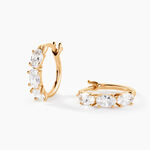 Cr&eacute;oles Cassi Plaqu&eacute; Or Jaune Oxyde De Zirconium - Cr&eacute;oles Femme | Marc Orian