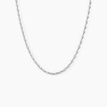 Collier Ciana Torsade Diamante Argent Blanc - Colliers fantaisie Femme | Marc Orian