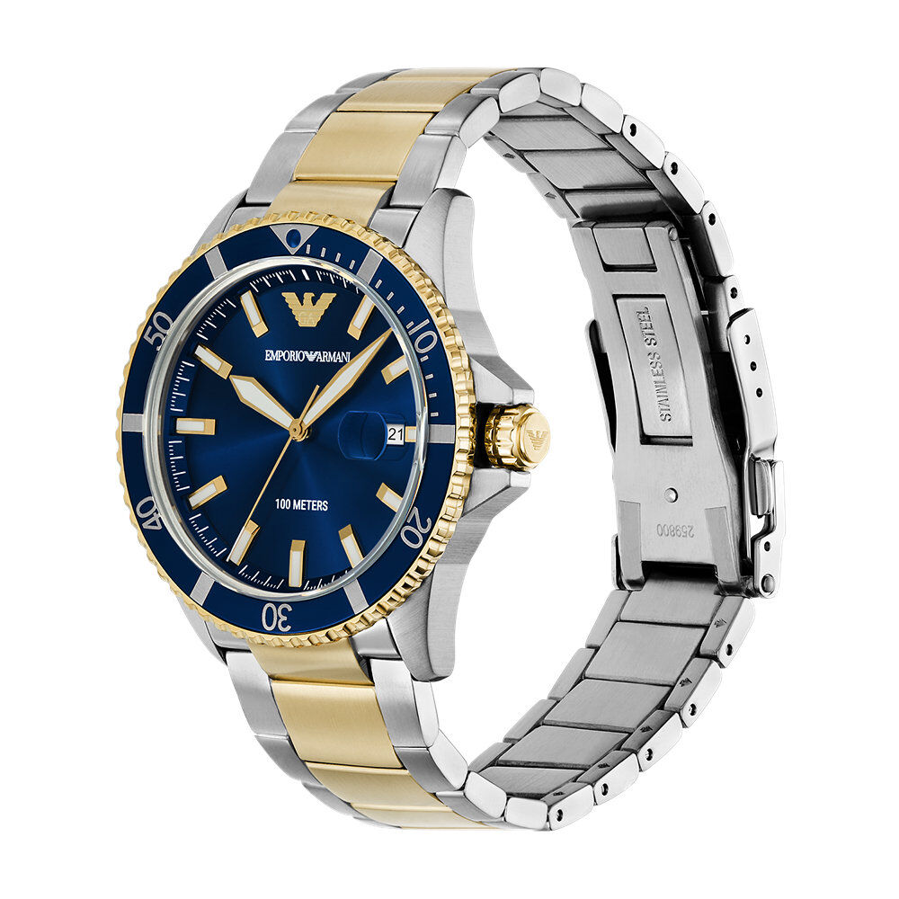 Montre Emporio Armani World Explorer Bleu - Montres &eacute;tanches Homme | Marc Orian