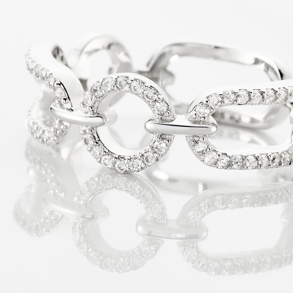 Bague Ela Argent Blanc Oxyde De Zirconium - Bijoux fantaisie Femme | Marc Orian