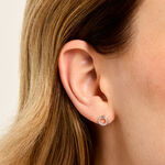 Boucles D'Oreilles Puces Aberte Argent Blanc Oxyde De Zirconium - Puces Femme | Marc Orian
