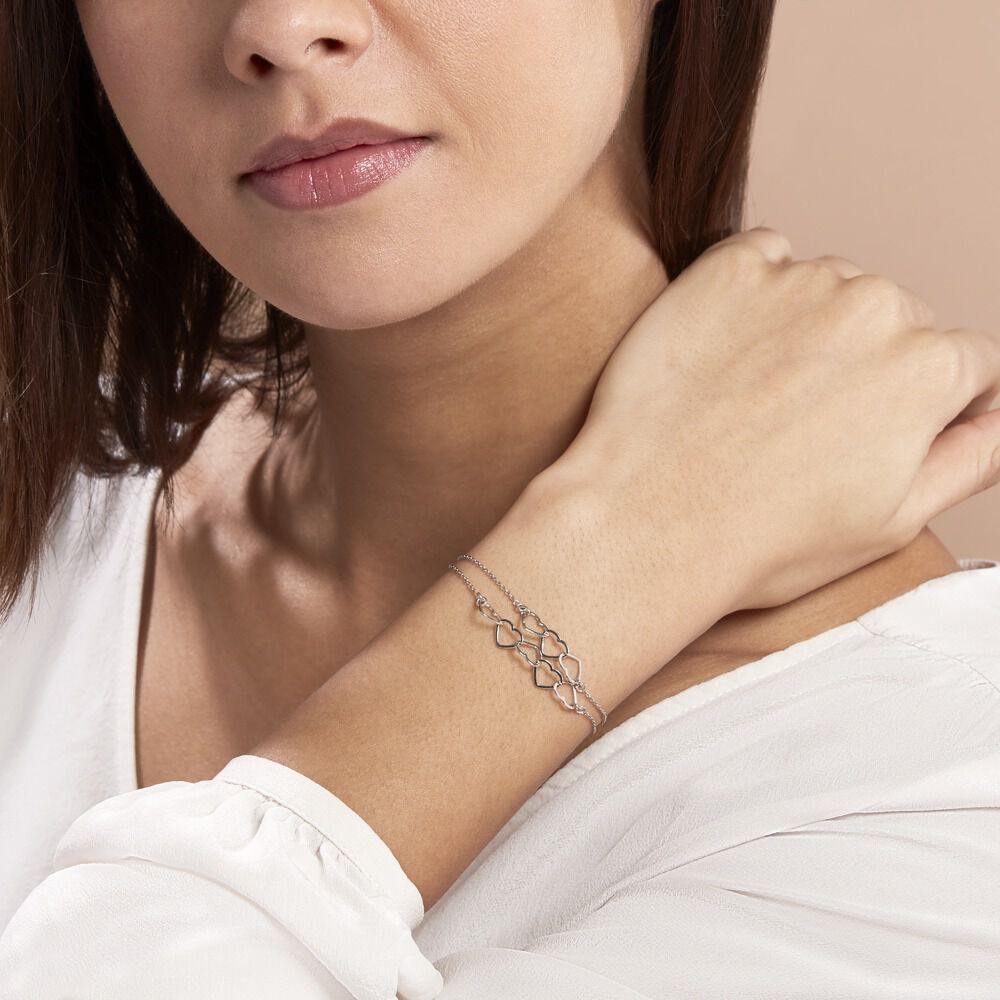 Bracelet Chiara Argent Blanc - Bracelets chaînes Femme | Marc Orian