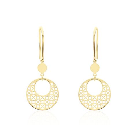Boucles D'oreilles Pendantes Clacya Or Jaune - Pendantes Femme | Marc Orian