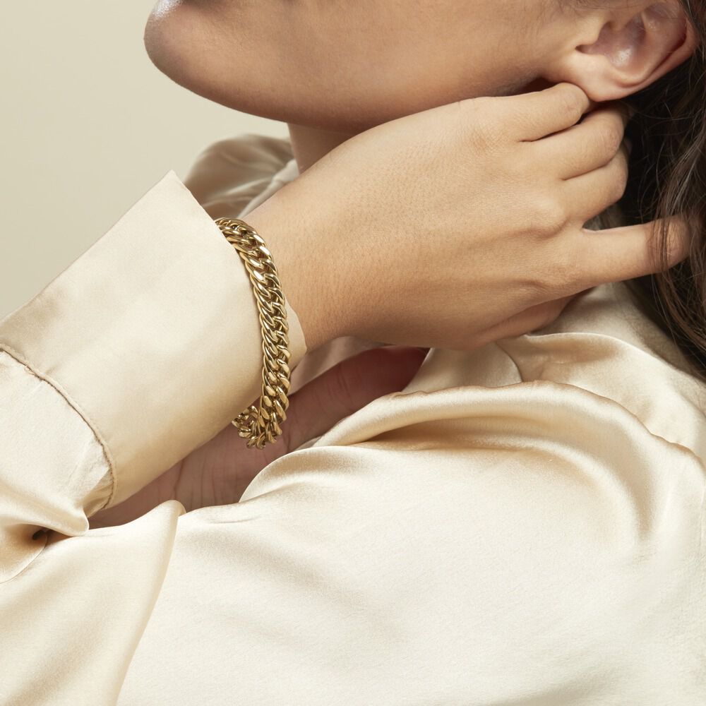 Bracelet Acier Doré Jonie - Bracelets mailles Femme | Marc Orian