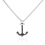 Collier Acier Vieillit Tanagra Oxydes De Zirconium - Colliers avec pierres Homme | Marc Orian