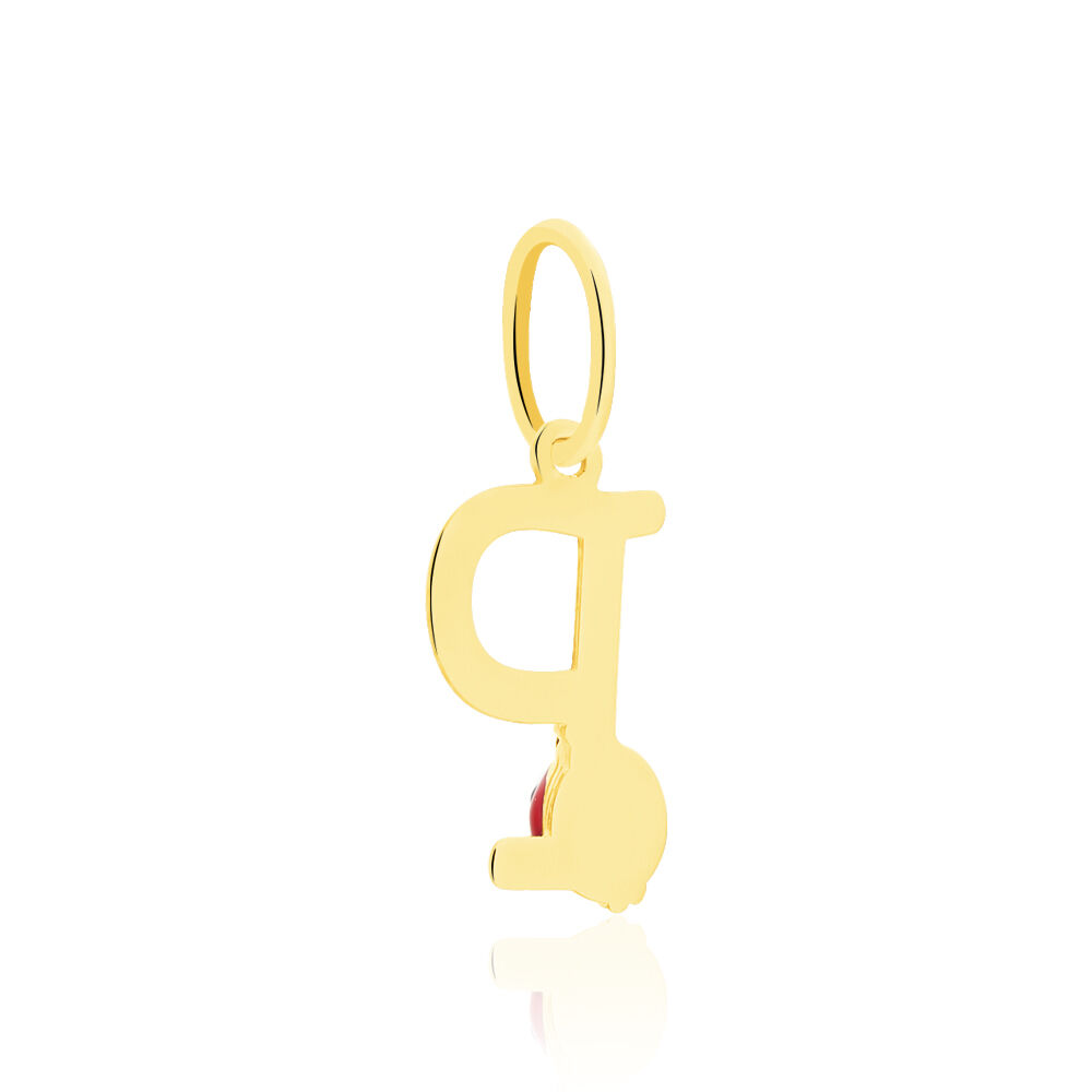 Pendentif Helidie Coccinelle Lettre Or Jaune - Pendentifs Enfant | Marc Orian