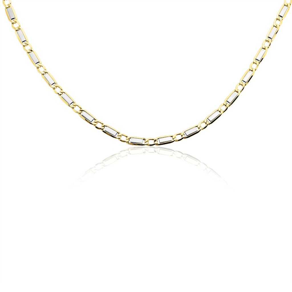 Collier Danae Plaquette Or Bicolore - Chaines Homme | Marc Orian