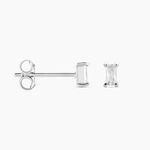 Boucles D'oreilles Puces Udia Argent Blanc Oxyde De Zirconium - Puces Femme | Marc Orian