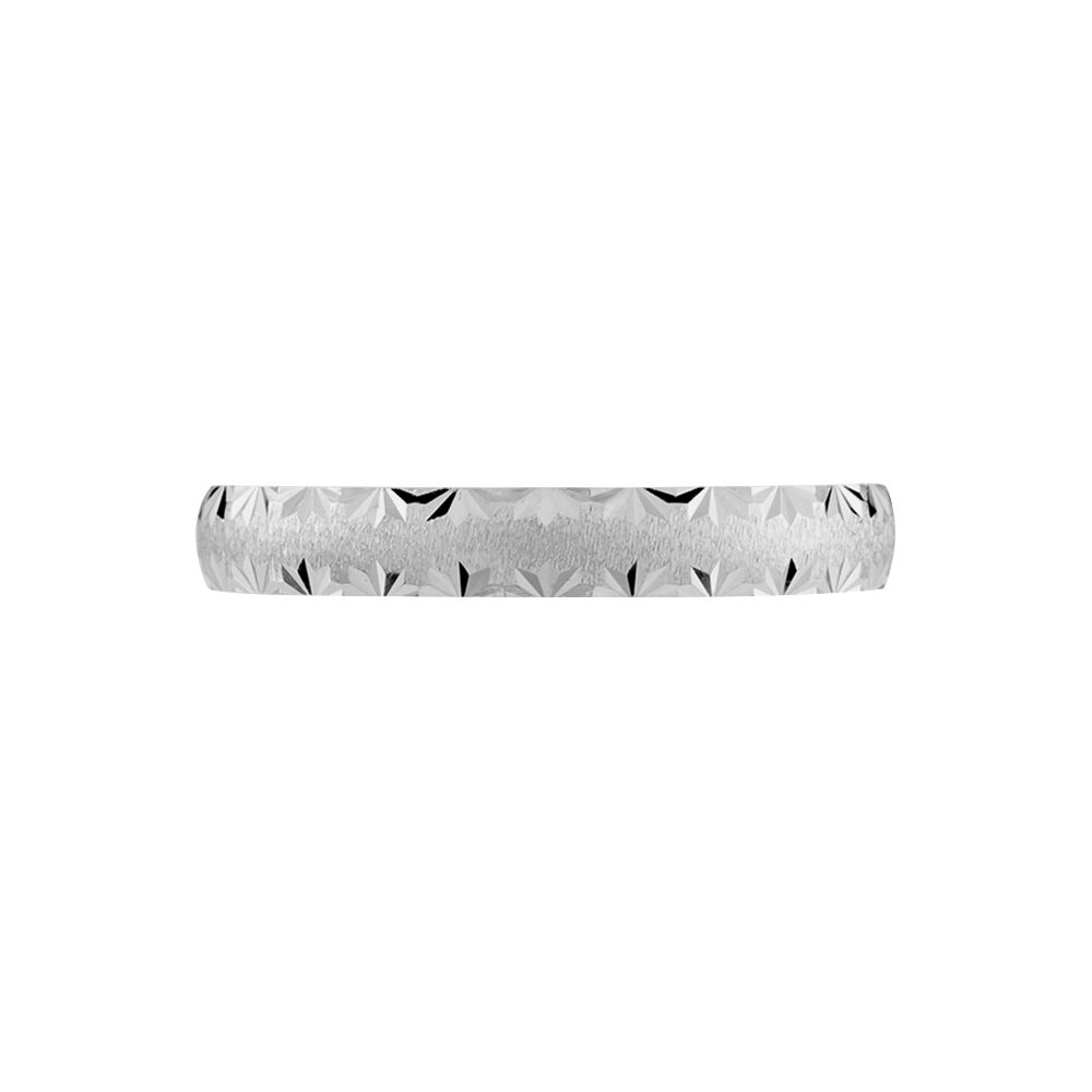 Alliance Maturina Demi Jonc Classique Or Blanc - Alliances duo Famille | Marc Orian