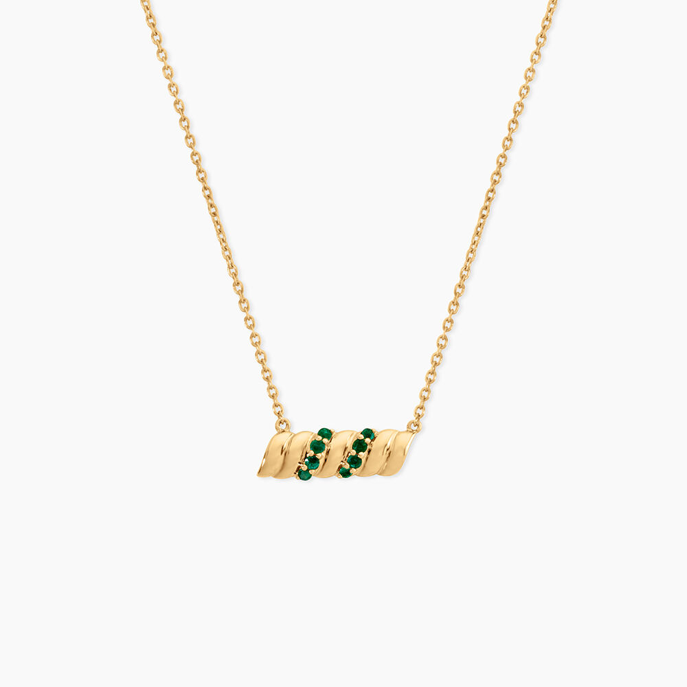 Collier Ilse Or Jaune Emeraude - Colliers avec pierres Femme | Marc Orian