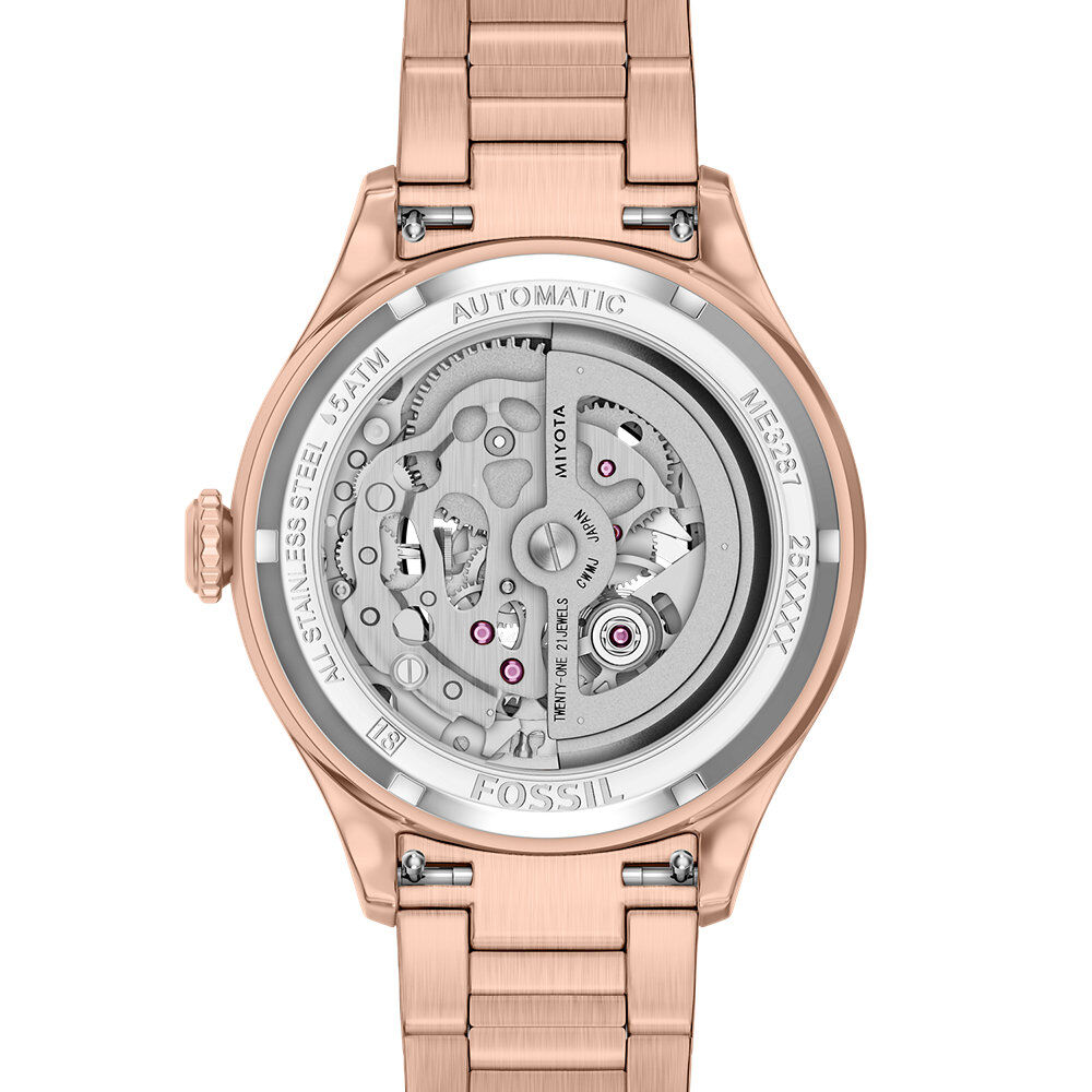 Montre Fossil Gilmore Automatic Rose - Montres automatiques Femme | Marc Orian