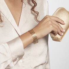Bracelet Jonc Ouvert Acier Doré Buglose - Bracelets jonc Femme | Marc Orian