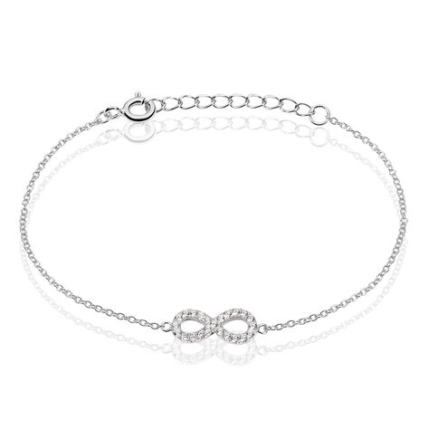 Bracelet Lou Argent Blanc Oxyde De Zirconium - Bracelets chaînes Femme | Marc Orian
