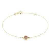 Bracelet Heida Or Jaune Calcédoine