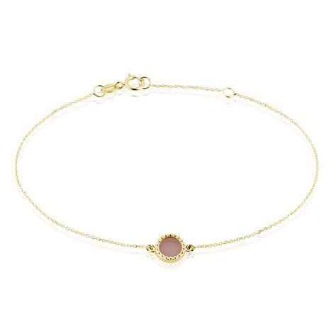 Bracelet Heida Or Jaune Calcédoine - Bracelets Medailles Femme | Marc Orian
