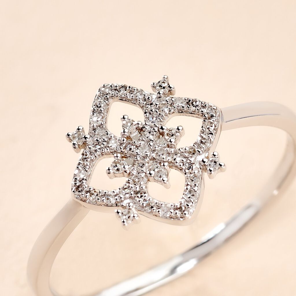Bague Vasya Or Blanc Diamant - Bagues Femme | Marc Orian
