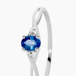 Bague Cassie Or Blanc Saphir Et Diamant - Solitaires Femme | Marc Orian