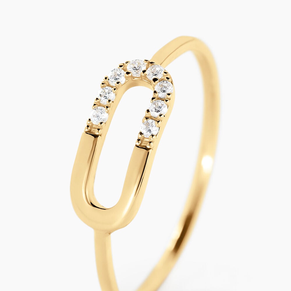 Bague Minimalist Chic Or Jaune Oxyde De Zirconium - Bagues avec pierre Femme | Marc Orian