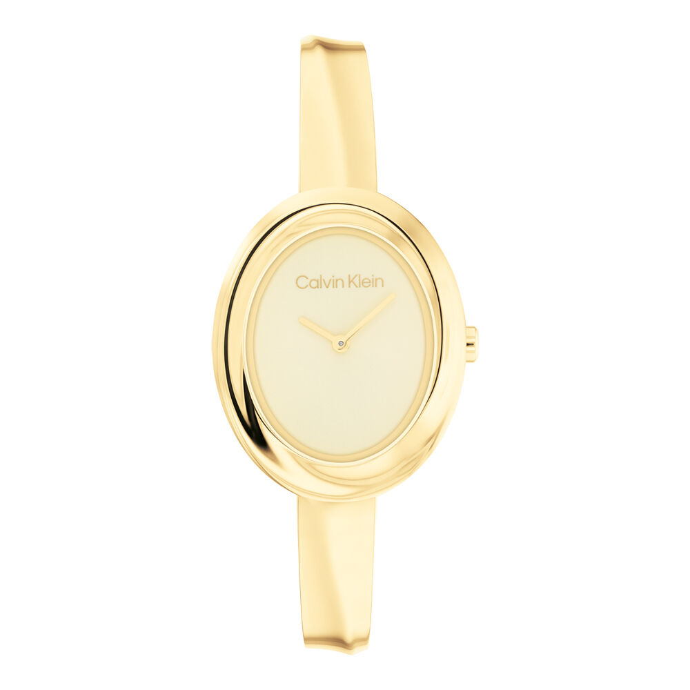 Montre Calvin Klein Twisted Bezel Doré - Montres étanches Femme | Marc Orian