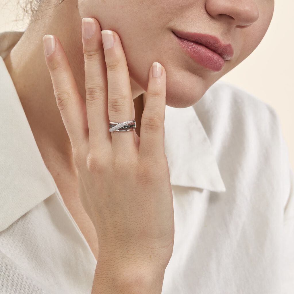 Bague Aina Or Blanc Diamant - Bagues Femme | Marc Orian