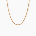 Cha&icirc;ne Clement Maille Gourmette Plaqu&eacute; Or Jaune - Colliers fantaisie Homme | Marc Orian