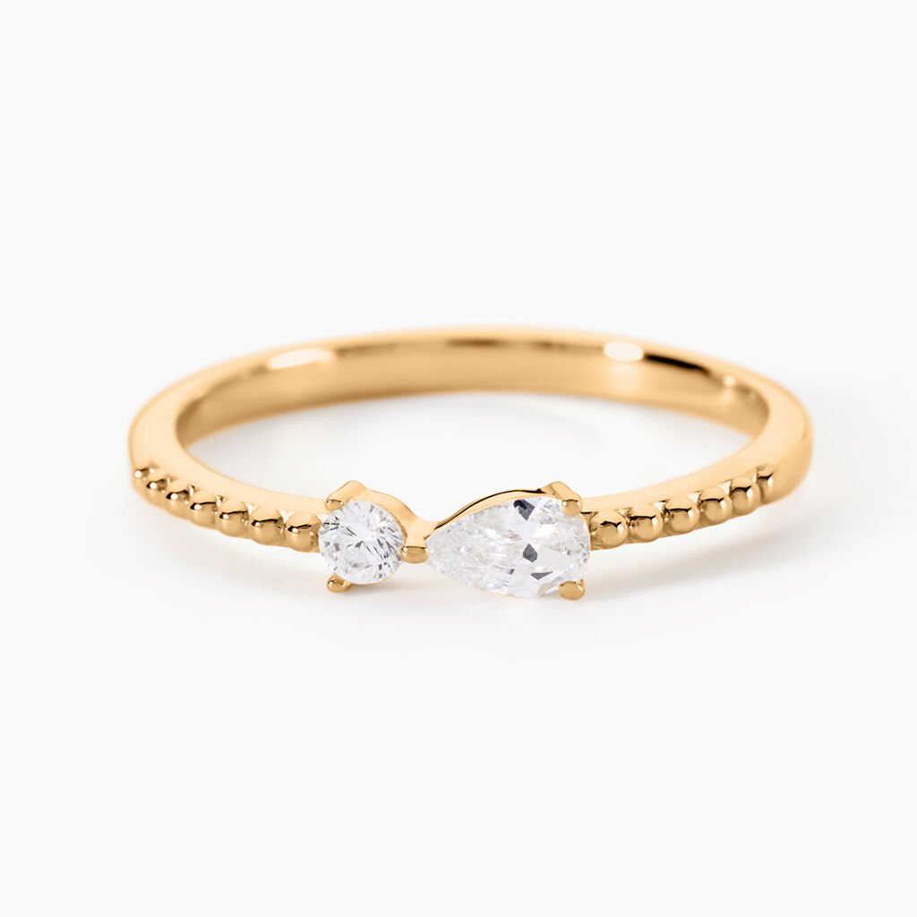 Bague Sya Plaqué Or Jaune Oxyde De Zirconium - Bijoux fantaisie Femme | Marc Orian