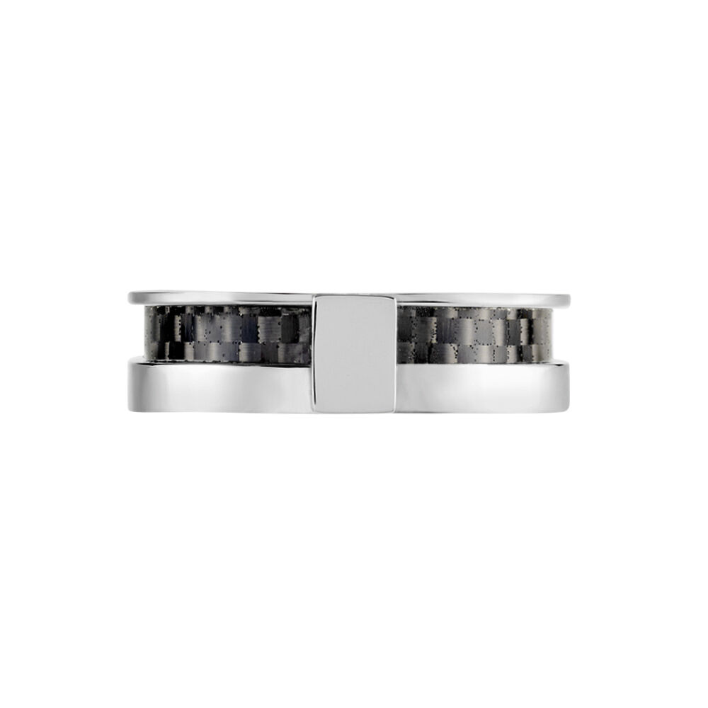 Bague Karly Acier Blanc -  Homme | Marc Orian