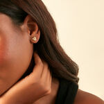 Boucles D'Oreilles Puces Marajha Or Jaune Oxyde De Zirconium - Puces Femme | Marc Orian